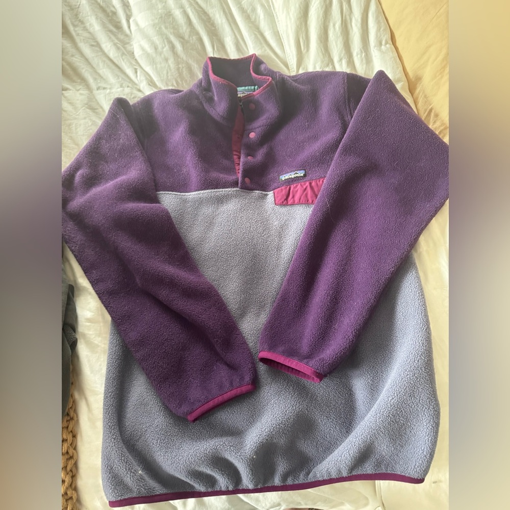 Patagonia Synchilla snap-T Purple pullover